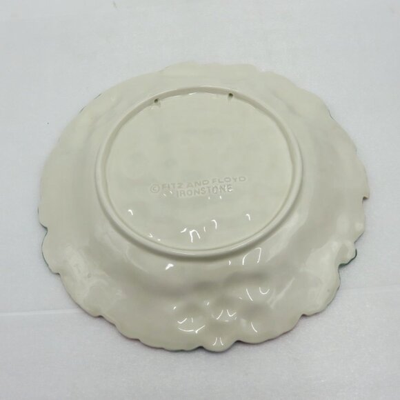 Fitz and Floyd GRAPEVINE Ironstone 10" Wall Plate Grapes Vintage - Picture 3 of 10